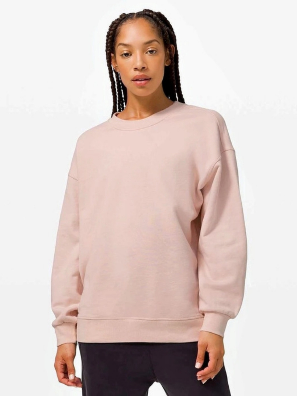 Lululemon All Yours Crew *Fleece Crewneck Sweatshirt Pink